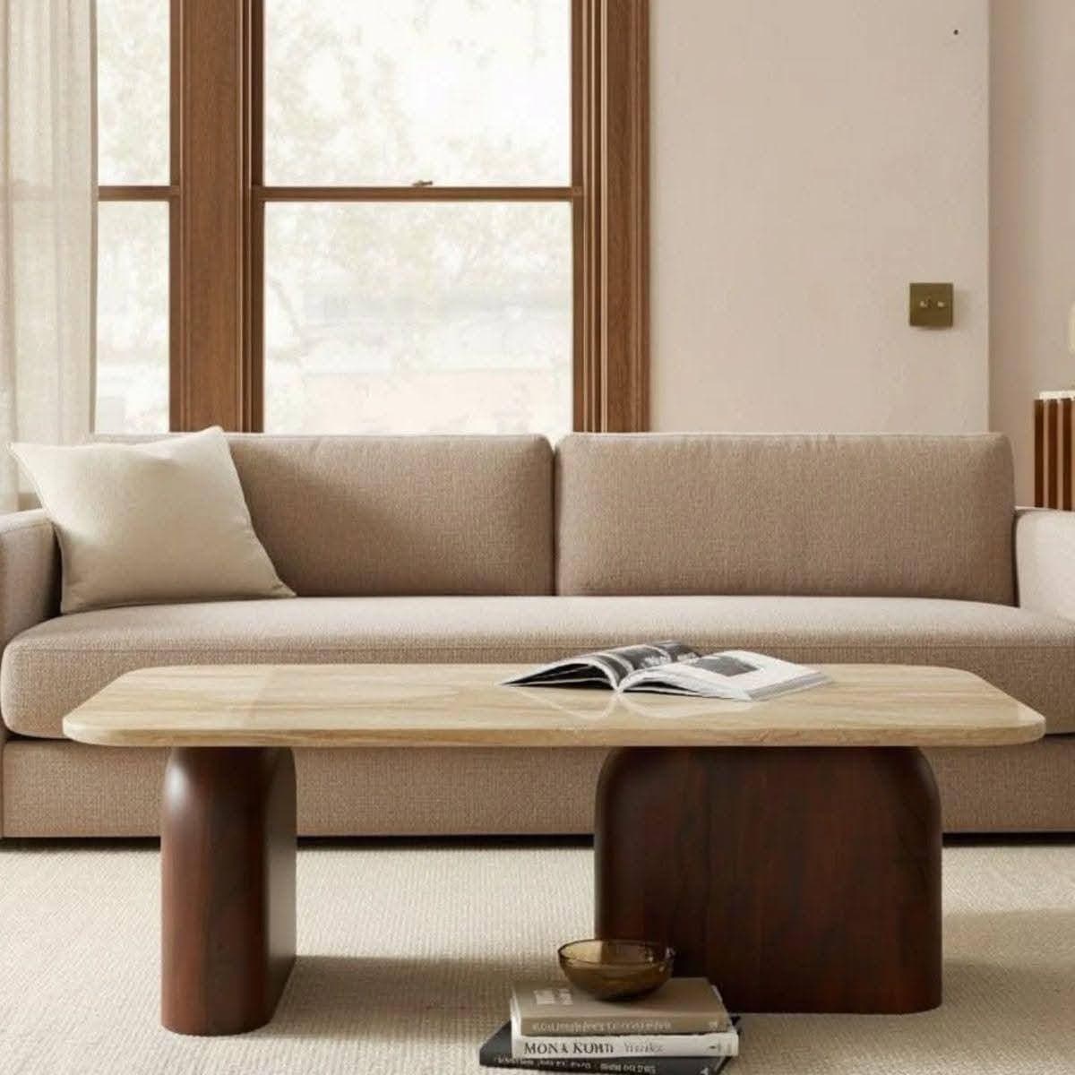 Table basse en marbre naturel