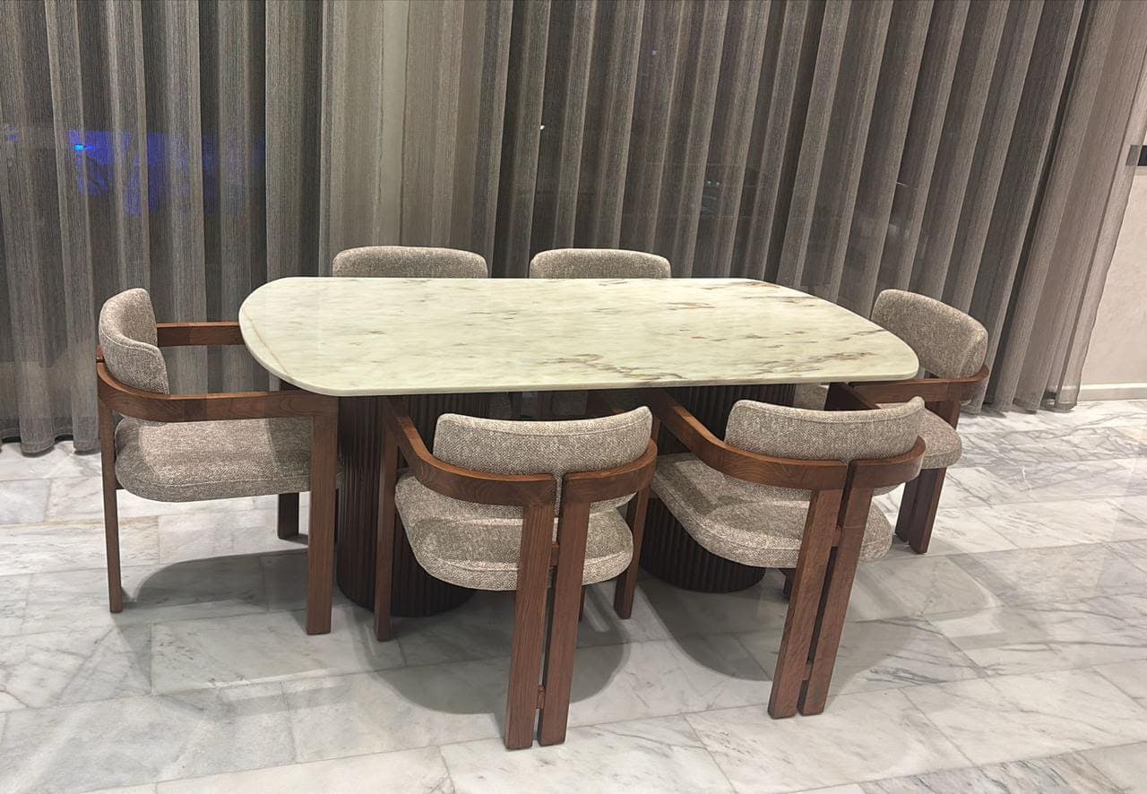 Table dacie marbré